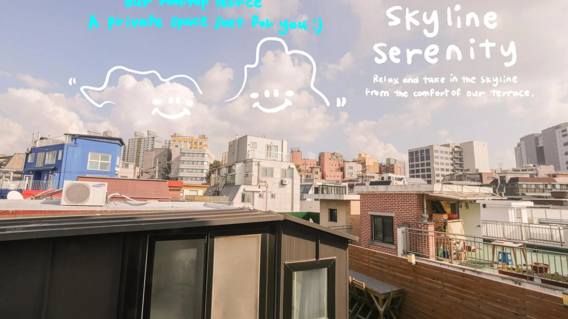 Hongik Univ Station Greenery Terrace House Séoul Appartement